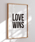 Quadro Decorativo Poster Love Wins - Frase, Amor, Love, Minimalista na internet