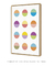 Quadro Decorativo Poster Luas - Círculos, Colorido, Fundo Branco na internet