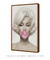 Quadro Decorativo Poster Marilyn Monroe - Bola, Chiclete, Rosa - loja online