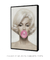 Quadro Decorativo Poster Marilyn Monroe - Bola, Chiclete, Rosa