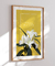 Imagem do Quadro Decorativo Poster Natureza Flor Lírio - Fundo Amarelo