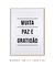Quadro Decorativo Poster Paz e Gratidão - Frase, Motivacional, Minimalista - comprar online