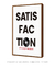 Quadro Decorativo Poster Satisfaction - Frase, Música, Banda, Rock, Rolling Stones - comprar online