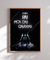 Quadro Decorativo Poster Star Wars Darth Vader Braços Cruzados - Frase, Para Pais