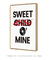 Quadro Decorativo Poster Sweet Child (House) O' Mine - Frase, Música, Banda, Rock, Guns N' Roses