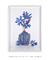 Quadro Decorativo Vaso de Flores Azuis - DePoster Content Décor | Loja Online de Quadros Decorativos