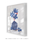 Quadro Decorativo Vaso de Flores Azuis