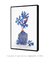 Quadro Decorativo Vaso de Flores Azuis - comprar online
