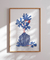 Quadro Decorativo Vaso de Flores Azuis