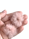 POMPOM RETO PÊLO ROSÉ- 2 UNIDADES - 2,5CM - comprar online