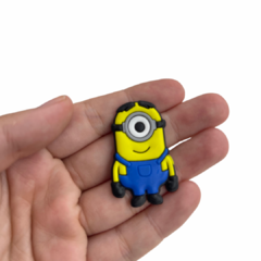 KIT APLIQUE MINIONS EMBORRACHADO - 4CM - 3 UNIDADES - Aplique de Laço