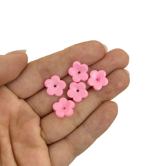 APLIQUE MINI FLOR ARAMADO BISCUIT - ROSA - 5 UNIDADES - comprar online