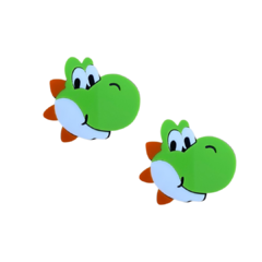 APLIQUE SUPER MARIO DINOSSAURO YOSH ACRÍLICO ADL - 3CM - 2 UNIDADES