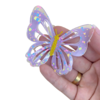 APLIQUE BORBOLETA VAZADA LILÁS CANDY ACRÍLICO ADL - 6CM - 1 UNIDADE