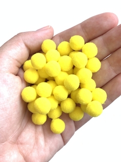 POMPOM AMARELO SOL - 10MM - 50U - comprar online