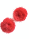 POMPOM RETO PÊLO VERMELHO - 2 UNIDADES - 4,5CM