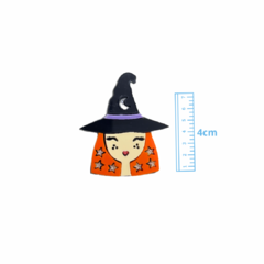 APLIQUE BRUXA ACRÍLICO ADL - HALOWEEN 2024 - 4CM - 1 UNIDADE