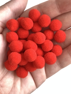 POMPOM VERMELHO - 10MM - 50U - comprar online