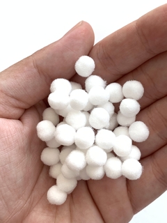 POMPOM BRANCO - 8MM - 50U - comprar online