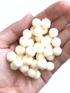 POMPOM BEGE - 10MM - 50U - comprar online