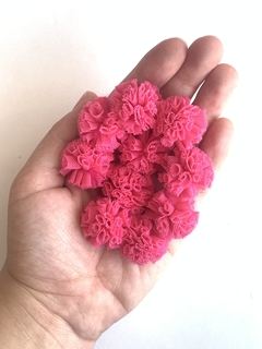 POMPOM TULE PINK - 2,5CM - 10 UNIDADES na internet