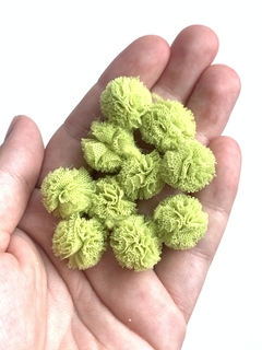 POMPOM TULE VERDE PISTACHE - 1,5CM - 10 UNIDADES na internet