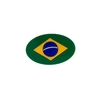 APLIQUE BANDEIRA BRASIL OVAL COPA ADL - 3X4,5CM - 1 UNIDADE