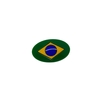 APLIQUE BANDEIRA BRASIL OVAL COPA ADL - 2X3,5CM - 1 UNIDADE