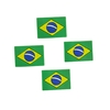 APLIQUE BANDEIRA BRASIL EMBORRACHADO - 4 UNIDADES