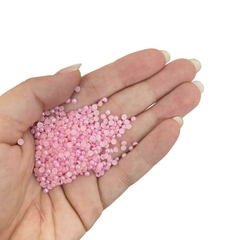 MEIA PÉROLA ROSA BEBÊ EM ABS - 3MM - 10 GRAMAS - comprar online