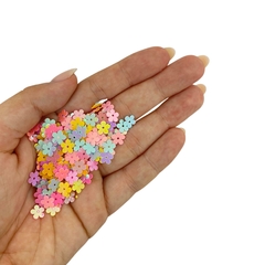 APLIQUE CONFETE GLITTER MINI FLOR CANDY - 10 GRAMAS - comprar online