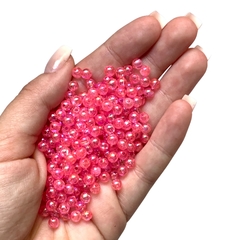 PÉROLA COM FURO BOLHA DE SABÃO ROSA - 5MM - 15 GRAMAS - comprar online