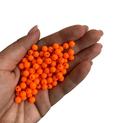 MIÇANGA PULSEIRA BOLA LARANJA NEON - 6MM - 20 GRAMAS - comprar online