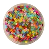 APLIQUE CONFETE GLITTER FLOR CORES FORTES - 10 GRAMAS