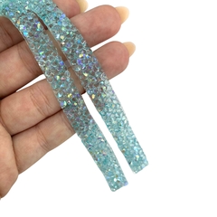 MANTA STRASS AZUL CLARO - 2 FILEIRAS - 1CM - comprar online