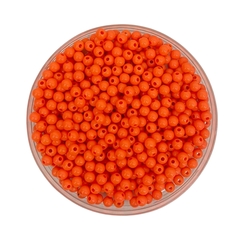 MIÇANGA PULSEIRA BOLA LARANJA NEON - 6MM - 20 GRAMAS