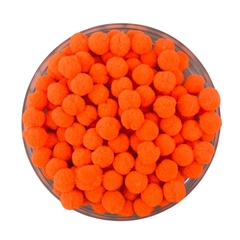 POMPOM LARANJA NEON - 10MM - 50U