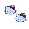 APLIQUE HELLO KITTY EMBORRACHADO - 3,5CM - 2 UNIDADES