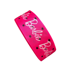 FITA NOME BARBIE ESTAMPADA PINK - 38MM - 2 METROS - comprar online