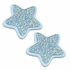 ESTRELA GLITTER PRATA ACRÍLICO ADL - 2 UNIDADES - 3,5CM