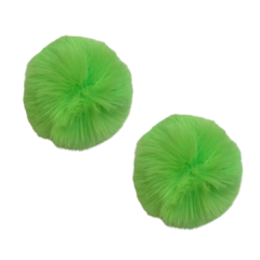 POMPOM 7CM VERDE NEON (COR 62) - 2 UNIDADES