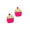 APLIQUE CUPCAKE PINK CEREJA EMBORRACHADO - 2 UNIDADES