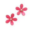 APLIQUE FLOR ACRÍLICO PEQUENA ROSA INTERMEDIÁRIO - 3CM - 2 UNIDADES