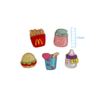 KIT APLIQUE MINI FAST FOOD RESINA YAMA - 1,5CM - 5 UNIDADES