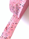 FITA LONITA GLITTER LANTEJOULA PINK - 38MM - 2M - comprar online