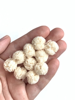 POMPOM TULE BEGE - 1,5CM - 10 UNIDADES na internet