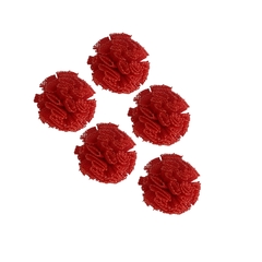 POMPOM TULE VERMELHO MELANCIA - 2,5CM - 10 UNIDADES - comprar online