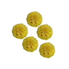 POMPOM TULE AMARELO CLARO - 2,5CM - 10 UNIDADES - comprar online