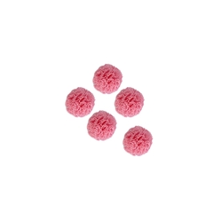 POMPOM TULE ROSA INTERMEDIÁRIO - 1,5CM - 10 UNIDADES - comprar online