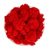 POMPOM TULE VERMELHO - 2,5CM - 10 UNIDADES